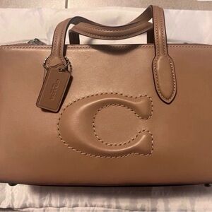 Coach Tan Leather Small Nina Tote